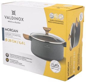 Valdinox Hrniec s pokrievkou Morgan 28 cm, 6,4 l, 28 cm