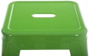 Stohovateľná kovová stolička Arm - Zelená