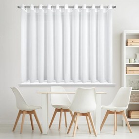 ZÁCLONA NA KRÚŽKOCH DEBRA 400X160 CM BIELA