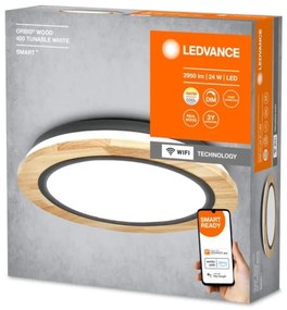 Ledvance - LED Stmievateľné stropné svietidlo SMART+ ORBIS WOOD LED/24W/230V Wi-Fi