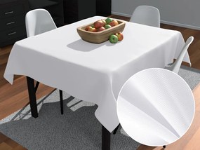 Biante Teflónový štvorcový obrus TF-068 Biely bez vzoru 130x130 cm