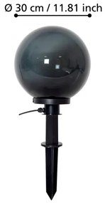 Eglo 900202 - Vonkajšia lampa MONTEROLLO SMOKE 1xE27/40W/230V pr. 30 cm IP44