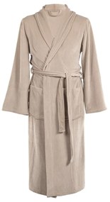 Taupe župan z mikroplyšu veľkosť S/M Elena – Tiseco Home Studio