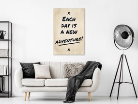 Artgeist Obraz - Each Day is a New Adventure! (1 Part) Vertical Veľkosť: 80x120, Verzia: Premium Print