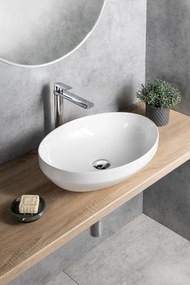 Aqualine Aqualine, Keramické umývadlo na dosku, 50,5x37 cm, biela, 50361