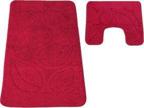 DY Kúpeľňová sada Montana s výrezom Flora Burgundy