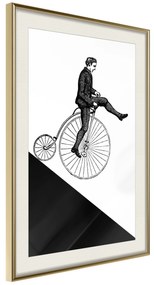 Artgeist Plagát - Cyclist [Poster] Veľkosť: 40x60, Verzia: Zlatý rám