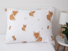 Bavlnená obliečka na vankúš Renforcé 70 × 90 cm – Líšky