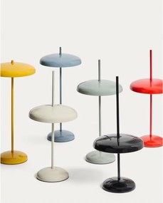 Červená LED stmievateľná stolová lampa s kovovým tienidlom (výška 35 cm) Porte – Kave Home