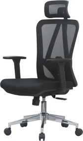 Kancelárska ergonomická stolička Neoseat BOROSI — čierna, nosnosť 150 kg