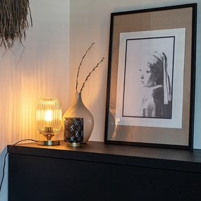 Stolná lampa v štýle Art Deco mosadz - Banci