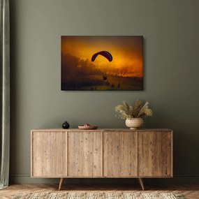 Obraz parašutistu v západe slnka (90x60 cm)