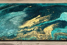 Protišmykový behúň LOTUS SHADOWS 37750 zelený - Výpredaj