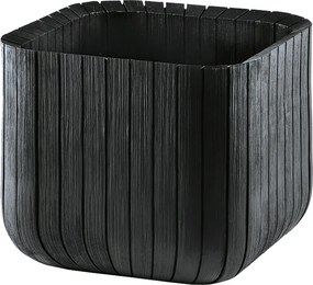 KETER Květináč Wood Cube Planter - Anthracit vel. L