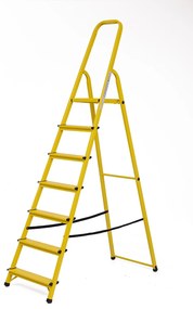 Elkop Oceľový rebrík žltý, 7 priečok