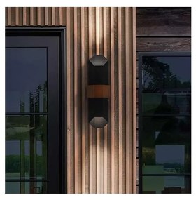 Quoizel QZ-CHASM-L-BKW - LED Vonkajšie svietidlo CHASM 2xLED/9,5W/230V IP44