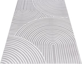 TA Koberec NG89A GRAY/WHITE ELLEN Sivý Obdĺžnikový Rozmer: 140x200 cm