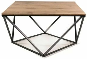 Konferenčný stolík Silver A IV, dub artisan / čierna