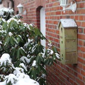 Vtáčia búdka Simi, 50,5x20x18 cm, drevo/kov, hnedá