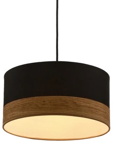 Luster na lanku PORTO 1xE27/60W/230V čierna/hnedá