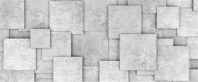 Obraz - Abstrakcia betónových kachličiek (120x50 cm)