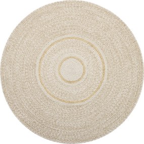 Diamond Carpets India, Ručne viazaný kusový koberec Cirra J-50 Natural kruh, 80x80 (priemer) kruh, béžová, chodba / predsieň