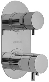 Sapho, RHAPSODY podomietková sprchová termostatická batéria, 3 výstupy, chrómová, 5592T