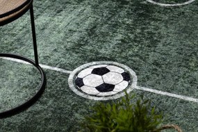 Detský koberec protišmykový BAMBINO 2138 Futbalové ihrisko,  zelený
