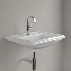 VILLEROY &amp; BOCH Hommage zápustné umývadlo s otvorom, s prepadom, 630 x 525 mm, biela alpská, s povrchom CeramicPlus, 710263R1