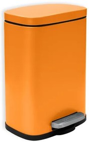 Spirella pedálový odpadkový kôš AKIRA matná oranžová oceľ 5 L 10.20819