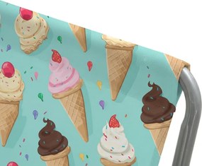 Skladacie plážové ležadlo SAND ICE CREAM, farebné