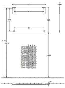 Villeroy & Boch More to See - Zrkadlo 600x750 mm, A3106000