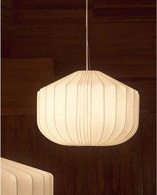 Biele stropné svietidlo s textilným tienidlom ø 51 cm Somar – Kave Home