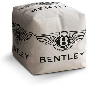 Sablio Taburet Cube Bentley na bielej: 40x40x40 cm