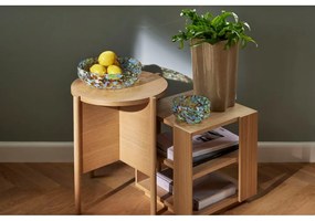 Odkladací stolík v dekore duba 37x37 cm Merge – Hübsch