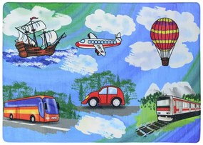 Koberce Breno Kusový koberec Chlapci, modrá, viacfarebná,110 x 160 cm