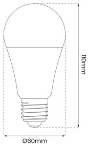 LED žiarovka E27 RGB+CCT+DIM 8w 900 lm Wi-Fi