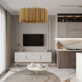 Toolight Toolight, stropné svietidlo 12xG9, APP1560-12CP, zlatá lesklá, OSW-03266