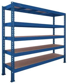 Trestles Nekonečný priemyselný regál 2000x2000x600, 5 políc Farba: sivá