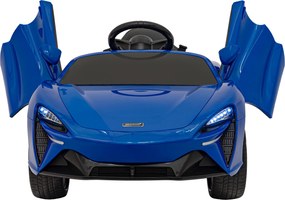 Ramiz McLaren Artur batéria pre deti Modrá + pohon 4x4 + diaľkové ovládanie + pomalý štart + EVA + LED audio