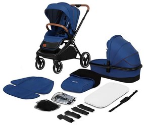 Lionelo - Kombinovaný kočík 2 v 1 MIKA Blue Navy