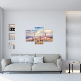 Obraz - Červený maják (90x60 cm)