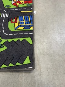 Vopi, POŠKODENÝ: 300x220 cm Detský kusový koberec City life - neúčtujeme odrezky z rolky - obšitý zo všetkých strán, na mieru, šíře, viacfarebná, filc, detská izba