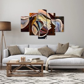 Obraz - Abstrakcia hláv (150x105 cm)