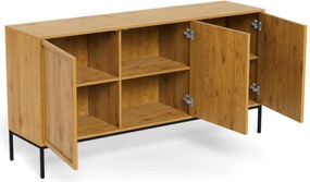 Komoda Palmdale 158 cm dub divoký/černý