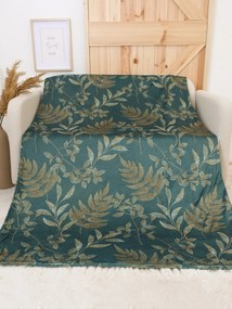 Deka mikroplyš Digital 150 × 200 cm – Gabriela tmavo zelená