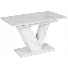 Jedálnský rozkladací stôl ARES biely mramor- vintino.sk