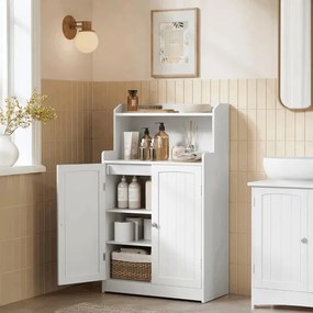 Kúpeľňová skrinka biela AUK-E1177 WT