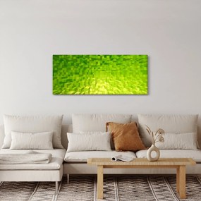 Obraz žltozelených kostičiek (120x50 cm)