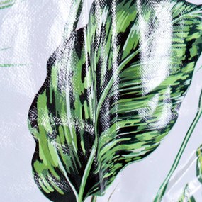 Textilný potník s poličkami GOMONA bielo-zelený